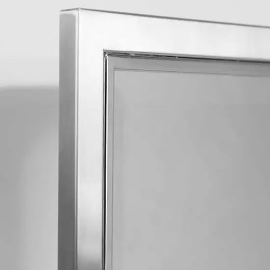 Head West Brushed Nickel & Chrome Recessed Mirrored Medicine Cabinet {5}