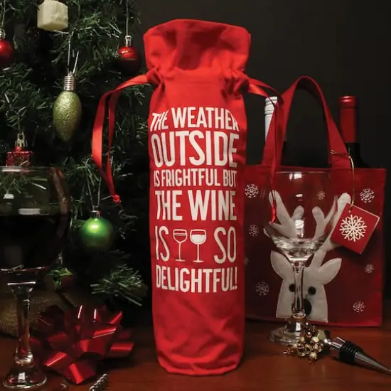 Personality Case&trade; Red Delightful Wine Bag {3}