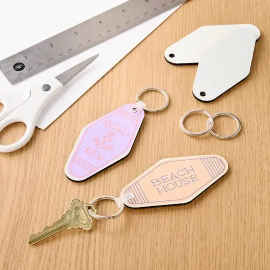 Diamond Sublimation Keychains by Make Market&reg;, 4ct. {4}