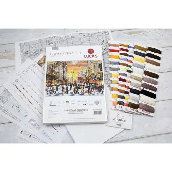 Luca-S Christmas Shopping Counted Cross Stitch Kit {3}