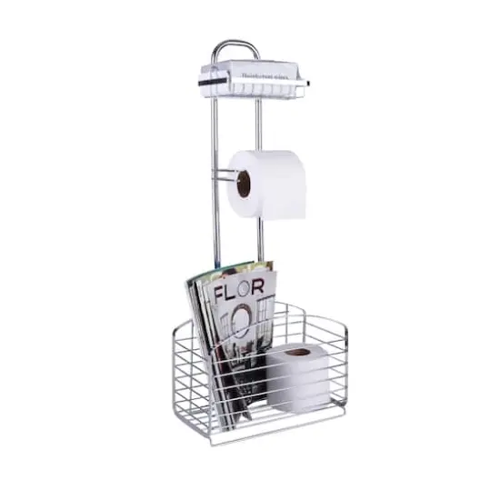 Bath Bliss Harbor Collection Chrome Bathroom Organizer {4}