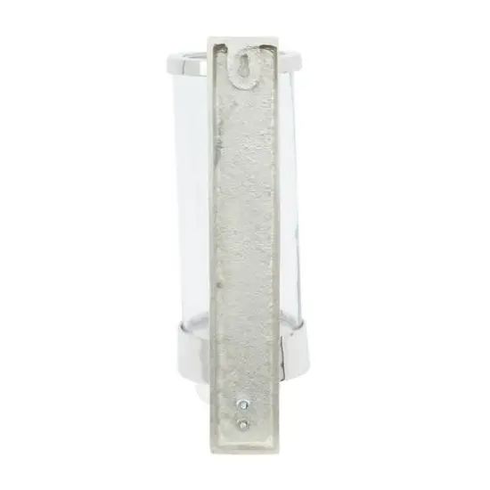 Silver Aluminum Contemporary Wall Sconce, 16" x 5" x 7" {6}