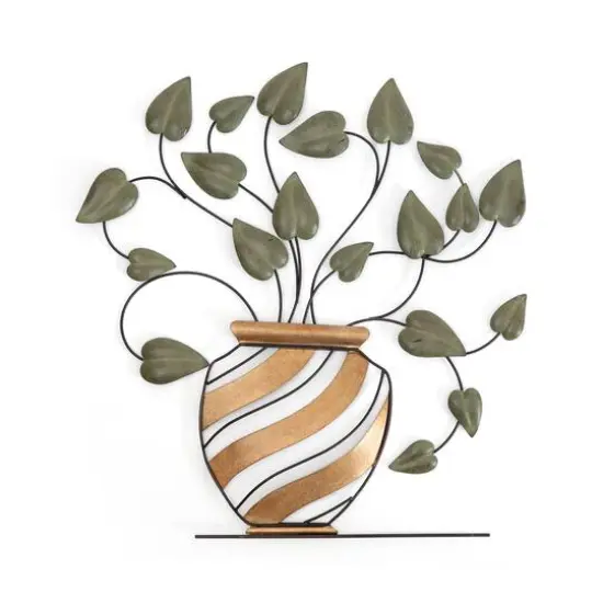 Habitat Decor 30" Betel Botanical Metal Wall Art {1}