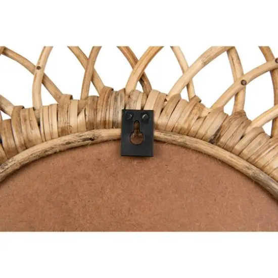 Hello Honey&reg; Oval Woven Bamboo Wall Mirror {7}