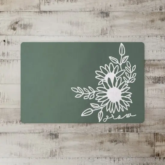 Grow Floral 18" x 27" Floor Mat {3}