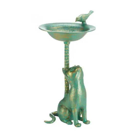 21'' Cat Birdbath {1}