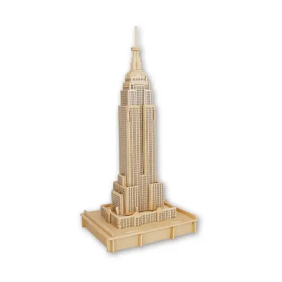 The Empire State Building Natural Wood 58 Piece 3D Puzzle {3}