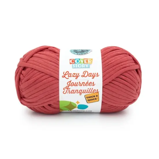 Lion Brand&reg; Cover Story&trade; Lazy Days Thick & Quick&reg; Yarn Brick Red {1}