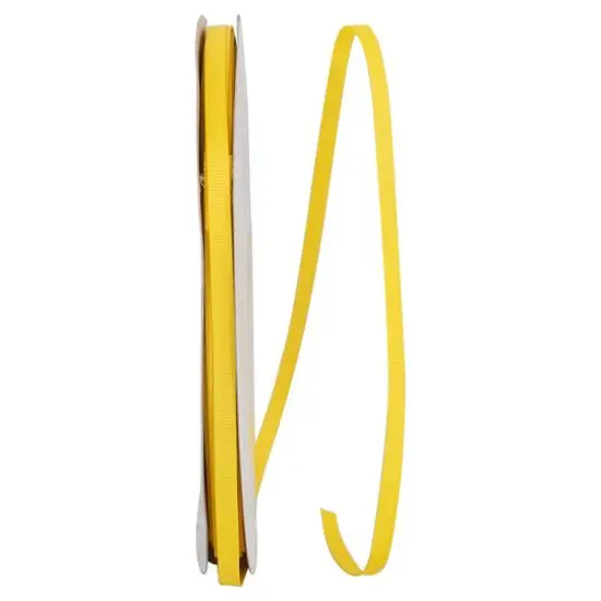 JAM Paper 1/4" Grosgrain Texture Ribbon Maize {1}