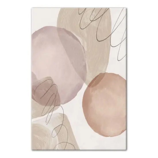 Blush Doodles 24" x 36" Canvas Wall Art {1}