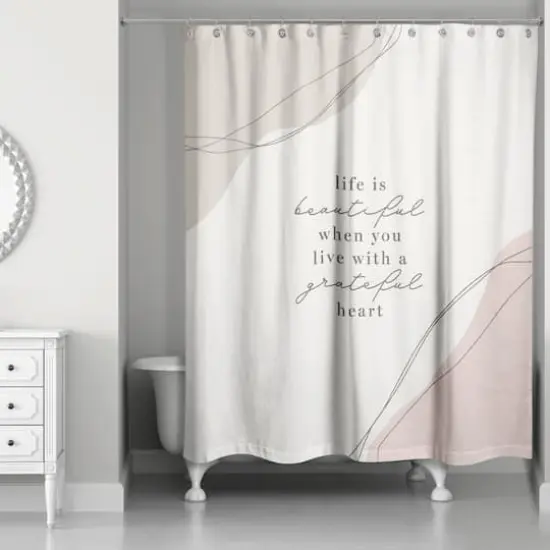 Grateful Heart Boho 71" x 74" Shower Curtain {1}