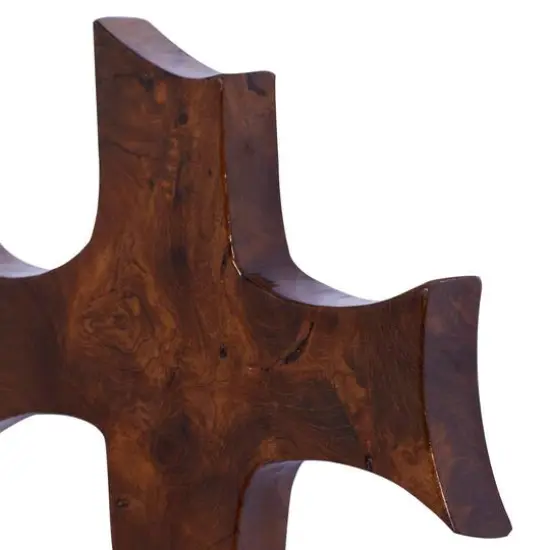 Brown Teak Wood Eclectic Style Wall Decor 14" x 10" x 1" {4}