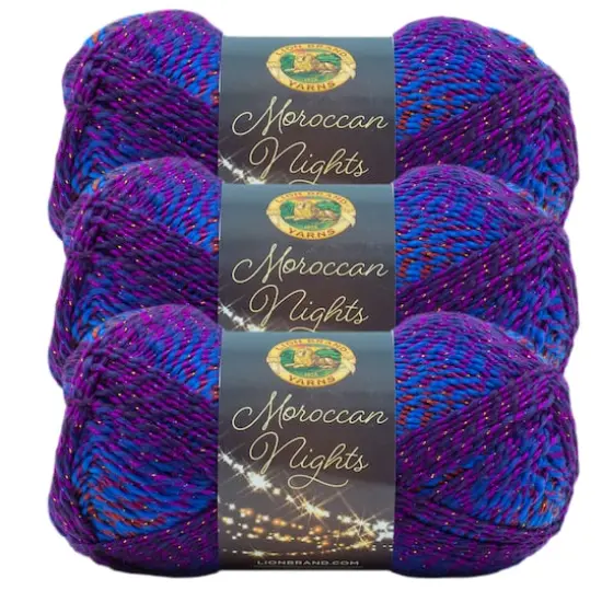 3 Pack Lion Brand&reg; Moroccan Nights Yarn Magic Carpet {1}