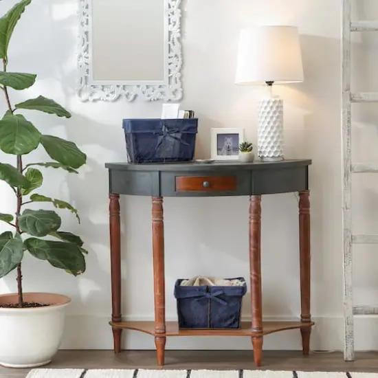 DII&reg; Medium Rustic Bronze Chicken Wire Baskets with French Blue Liners, 2ct. {5}