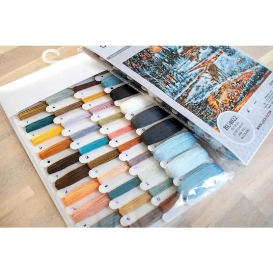 Luca-S Snowy Cabin Counted Cross Stitch Kit {3}