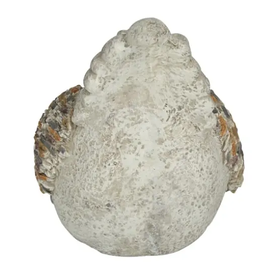 15" Gray Chicken Polystone Farmhouse Garden Sculpture {6}