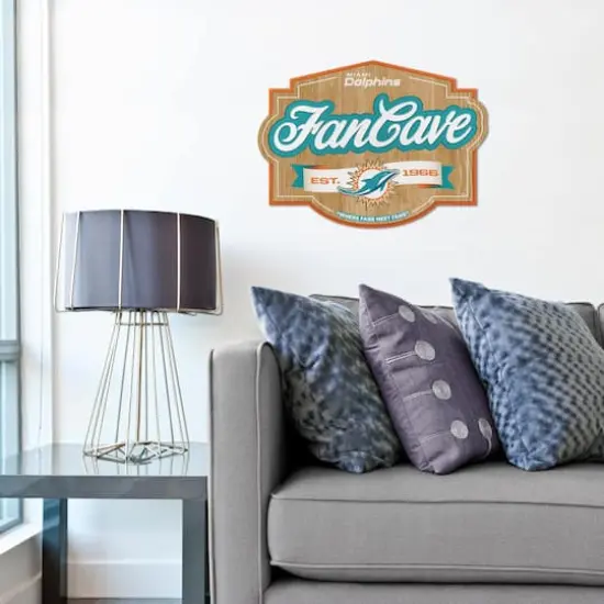 NFL Fan Cave Sign Miami Dolphins {3}