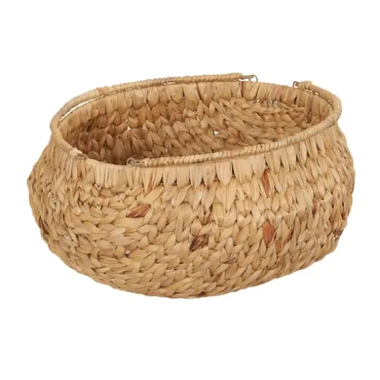 Household Essentials Round Woven Basket with Handles {10}