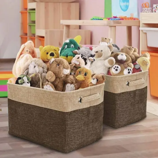 Sorbus 11" Brown Twill Storage Baskets, 3ct. {5}