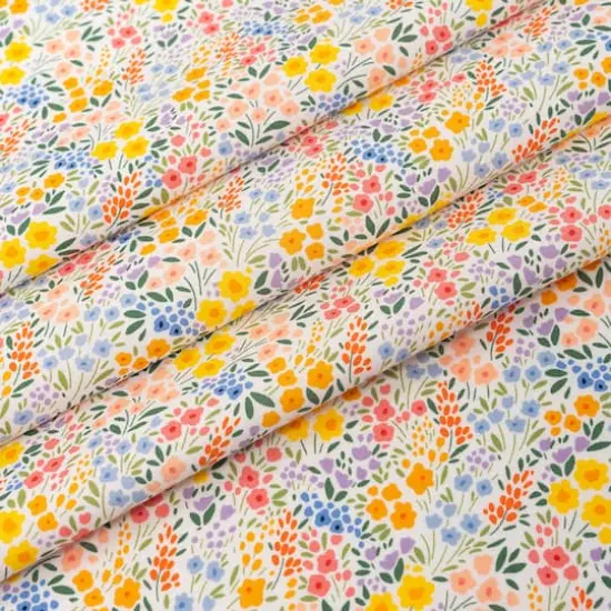 SINGER Spring Gnome Floral Cotton Fabric {3}