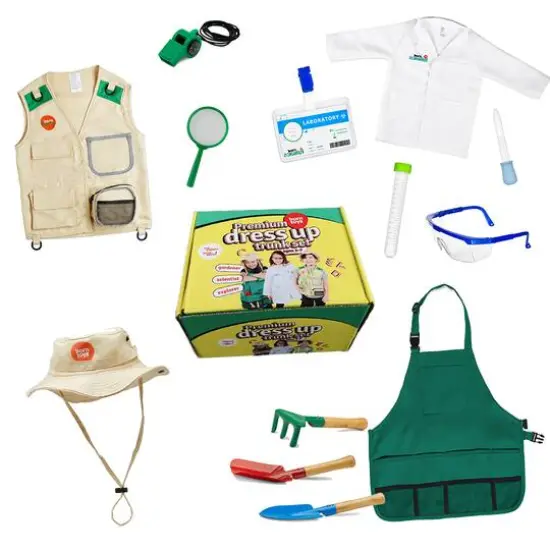 Bintiva Scienctist Explorer Gardening Dress Up & Drama Play Trunk Set {1}