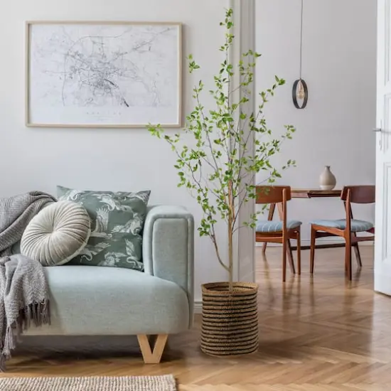 6.5ft. Potted Minimalist Citrus Artificial Tree {4}