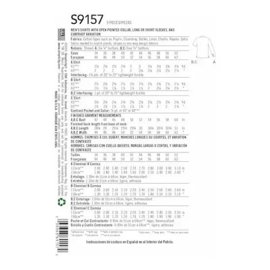 Simplicity&reg; Pattern CS9157 (34-36-38-40-42) {3}