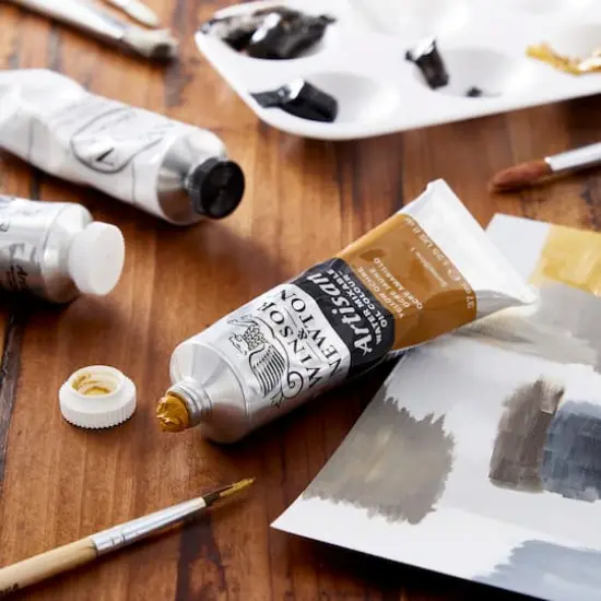 Winsor & Newton&reg; Artisan Water Mixable Oil Color, 37mL Yellow Ochre {3}