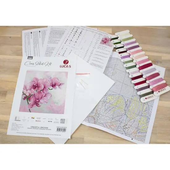 Luca-s Graceful Orchids Counted Cross Stitch Kit {7}