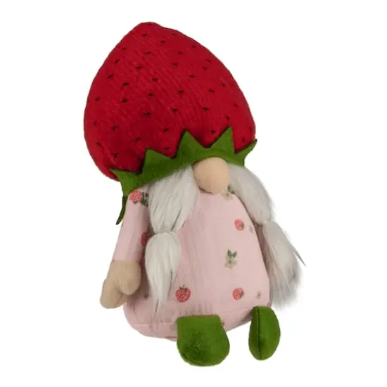 9.5" Green & Red Girl Springtime Strawberry Gnome {4}