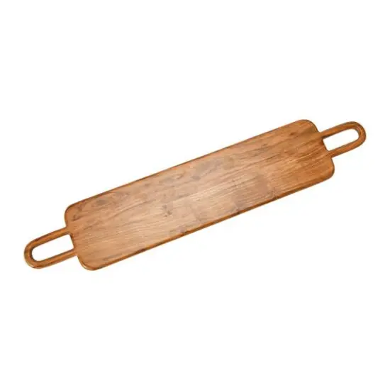 Hello Honey&reg; 32" Acacia Wood Serving Board with Handles {3}