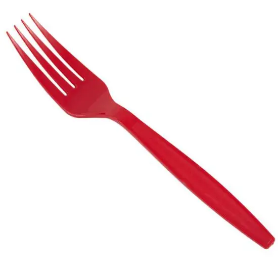 JAM Paper Premium Plastic Forks, 100ct. Red {4}
