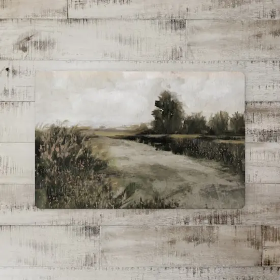 18" x 27" Antique Landscape Floor Mat {3}