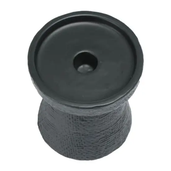 Hello Honey&reg; Stoneware Pillar & Taper Candle Holders Black {3}