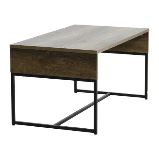 Household Essentials 59" Wrap Coffee Table Ashwood {13}
