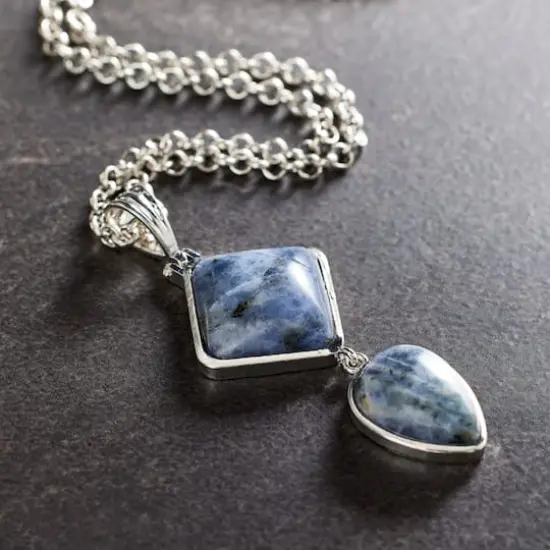 Sodalite Rhombus & Teardrop Pendant by Bead Landing&trade; {3}