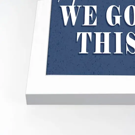America We Got This White Framed Print Under Plexiglass {3}