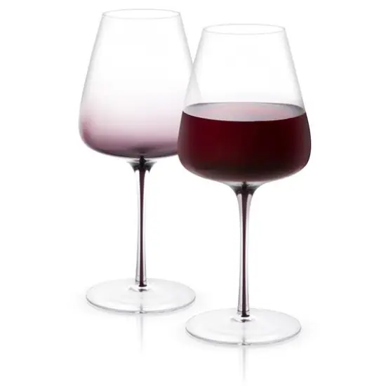 JoyJolt&reg; 26.8oz. Black Swan Red Wine Glasses, 2ct. {1}