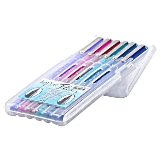 Marvy&reg; Uchida LePen&reg; Flex 6 Color Jewel Brush Pen Set {5}