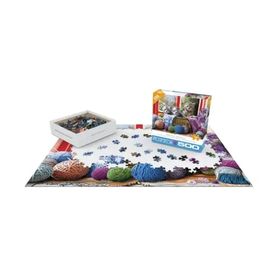 Knittin' Kittens Large Pieces Puzzle: 500 Pcs {4}