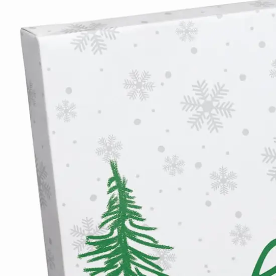 Merry Christmas Forest Canvas Wall Art {4}