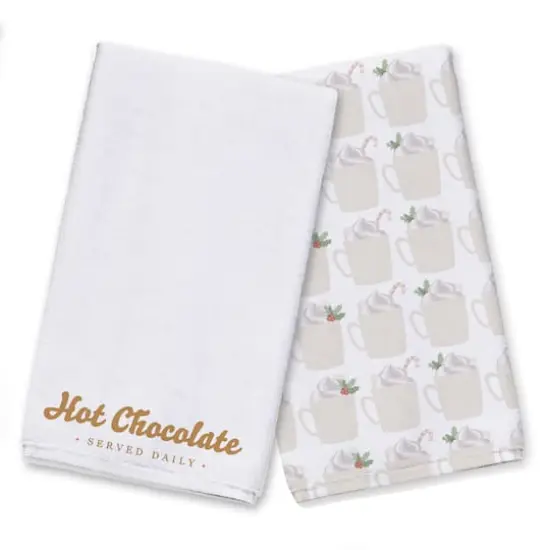 Hot Chocolate Tea Towels - Set of 2 {1}