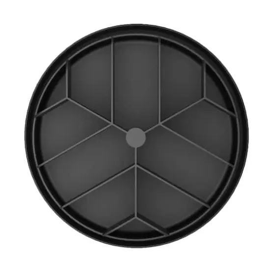 Mind Reader Black 2-Tier Lazy Susan Granola Bar and Snack Organizer {8}