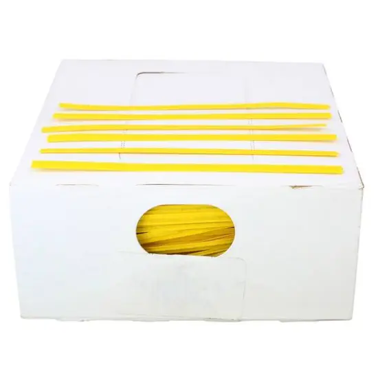 JAM Paper Home D&eacute;cor Trimmings 4" Paper Twist Ties, 2,000ct. Yellow {1}