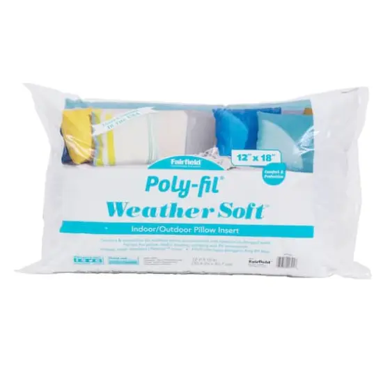 Poly-Fil&reg; Weather Soft&trade; Indoor/Outdoor Pillow Insert, 12" x 18" {1}