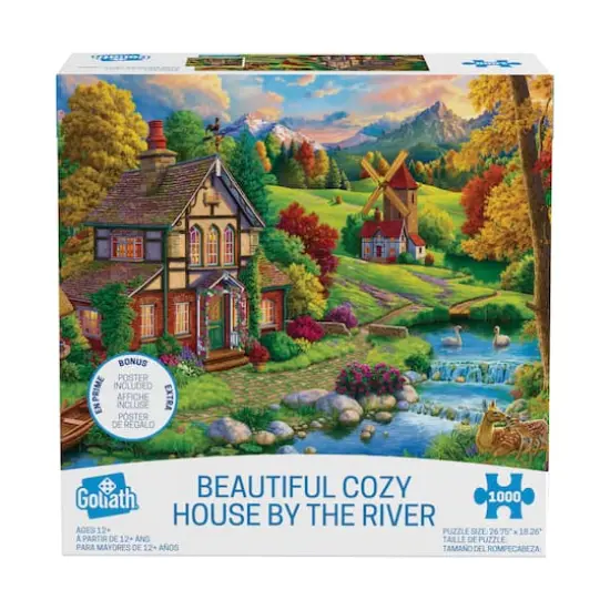 Beautiful Cozy House by the River: 1000 Pcs {5}