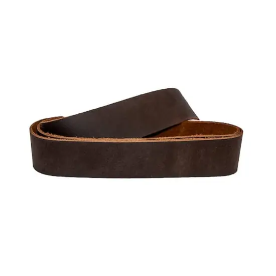 Brown Leather Belt Strap by ArtMinds&trade; {6}