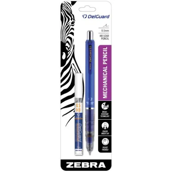 Zebra DelGuard Blue 0.5mm Mechanical Pencil with 12 Leads {1}