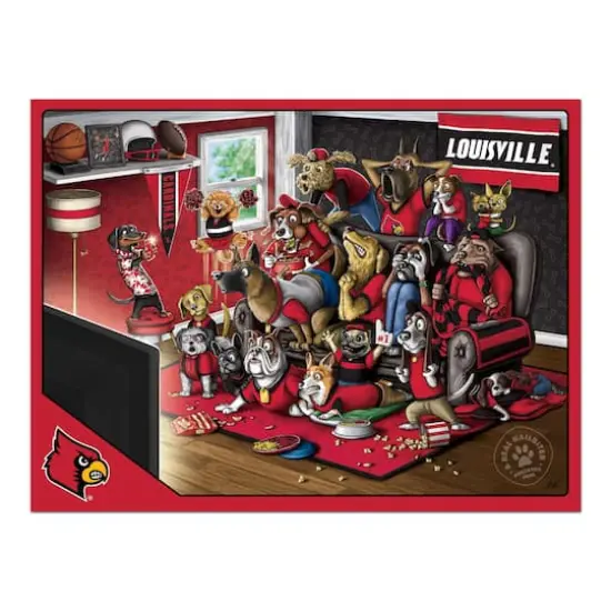 College Football Purebred Fans A Real Nailbiter 500 Piece Puzzle Louisville Cardinals {5}