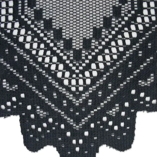 DII&reg; 72" Nordic Lace Table Runner Black {7}